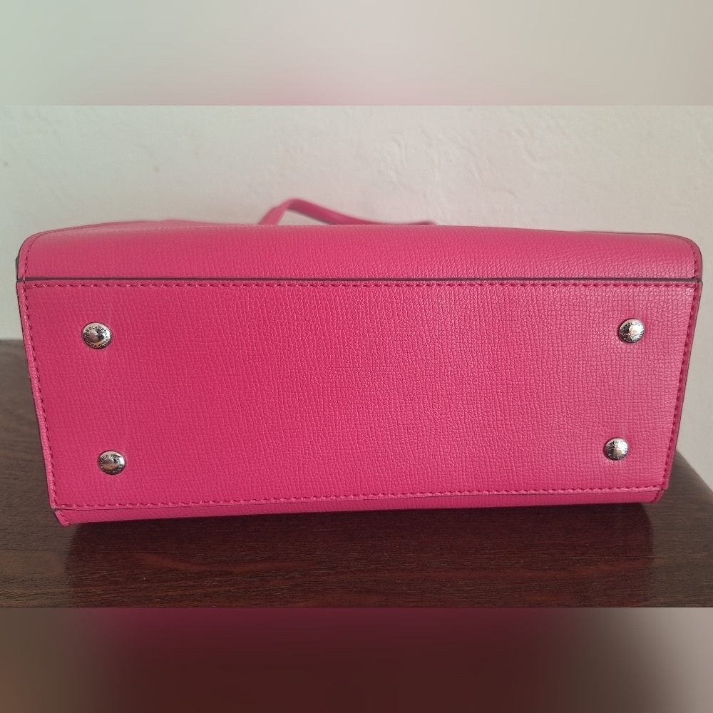 Karl Lagerfeld Paris Maybelle Small Hand Bag Satchel Pink 8"×10" - Picture 6 of 12